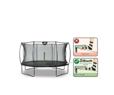EXIT Silhouette trampoline ø366cm - juodas Lauke Turas Spyruoklė Ant žemės pastatomas batutas