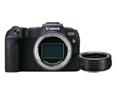Canon hibridinis fotoaparatas EOS RP korpusas + MT adapteris Megapikselis 26,2 MP, ISO 50-102400, Ekrano įstrižainė 3,0 ", Wi-Fi, Nustatymas ant objektyvo; Pridedamas fokusavimas, CMOS, Juodas