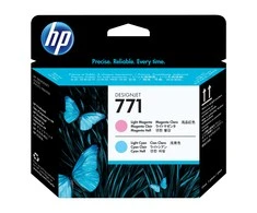 Hewlett Packard (HP) HP 771 šviesiai purpurinė / šviesiai žalsvai mėlyna spausdinimo galvutė, skirta HP Designjet Z6200, Z6600, Z6800