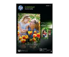 Hewlett Packard (HP) HP kasdienis fotopopierius A4, pusiau blizgus, 25 lapai, vienpusis (170 g/m2)