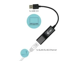 I-tec Advance U2LAN tinklo plokštė Eternetas 100 Mbit/ai