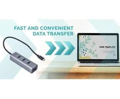 I-tec Metal C31HUBMETAL403 sąsajos šakotuvas USB 3.2 Gen 1 (3.1 Gen 1) Type-C 5000 Mbit/ai Pilka