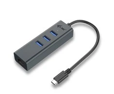I-tec Metal C31METALG3HUB sąsajos šakotuvas USB 3.2 Gen 2 (3.1 Gen 2) Type-C 5000 Mbit/ai Pilka