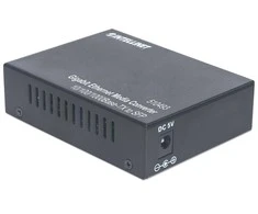 Intellinet 510493 tinklo medijos keitiklis 1000 Mbit/ai Juoda