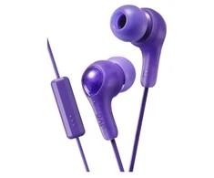Į ausį įkišamos Ausinės su mikrofonu JVC HA-FX7M-VE "Gumy PLUS", violetinės