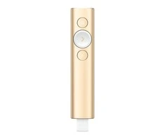 Logitech Spotlight belaidis valdymo pultas pristatymams Bluetooth/RF Auksas