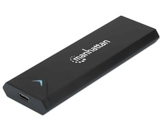 Manhattan 130530 saugojimo diskų korpusas M.2 SSD korpusas Juoda