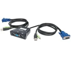 Manhattan 151245 KVM jungiklis Juoda