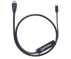 StarTech Manhattan 152235 vaizdo kabelio adapteris 1 m C tipo USB HDMI Juoda