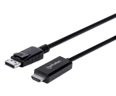 Manhattan 153201 vaizdo kabelio adapteris 1,8 m DisplayPort HDMI Juoda
