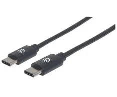 Lindy Manhattan 354882 USB kabelis 3 m 2.0 USB C Juoda