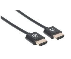 Manhattan 394352 HDMI kabelis 1 m HDMI A tipo (standartinis) Juoda