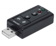 MANHATTAN 152341 Manhattan garso plokštė Hi-Speed USB virtuali 7.1 3D su garsumo valdymu