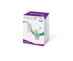 Netgear Powerline (2 vnt. komplektas) PLW1000-100PES 10/100/1000 Mbit/s, Ethernet LAN (RJ-45) jungtys 1, 802.11ac, 2.4GHz/5GHz, 1000 Mbit/s