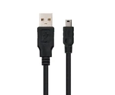 Trade Invaders Nanocable 10.01.0403 USB kabelis 3 m 2.0 USB A Mini-USB B Juoda