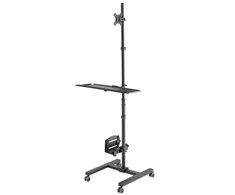 Pelė Neomounts Newstar FPMA-MOBILE1700 reklaminio ekrano laikiklis 81,3 cm (32") Juoda