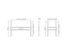 Neomounts NEWSTAR LFD-W1500 laikiklis (sieninis, 60–100 colių, 150 kg)