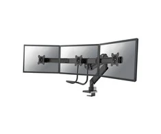 Neomounts Newstar NM-D775DX3BLACK monitoriaus laikiklis arba stovas 61 cm (24") Gnybtas / varžtai Juoda