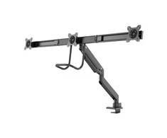 Neomounts Newstar NM-D775DX3BLACK monitoriaus laikiklis arba stovas 61 cm (24") Gnybtas / varžtai Juoda