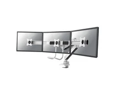Newstar NM-D775DX3WHITE monitoriaus laikiklis arba stovas 61 cm (24") Gnybtas / varžtai Balta