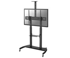 Laikiklis NeoMounts mobilus plokščiaekranis grindų stovas (aukštis: 128-160 cm), 60-100", c:Juodas