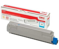 OKI dažų mėlyna spalva, skirta C8600 C8800 6000 puslapių