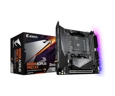 Pagrindinė plokštė Gigabyte B550I AORUS PRO AX AM4 lizdas „mini ITXs“ AMD B550