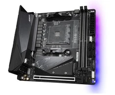 Pagrindinė plokštė Gigabyte B550I AORUS PRO AX AM4 lizdas „mini ITXs“ AMD B550