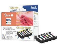 Peach 316594 rašalo kasetė Juoda, Žydras, Tarpinė magenta, Tarpinė žydra, Geltona 6 vnt