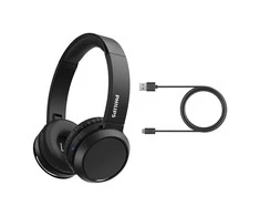 Philips H4205  BASS+  belaidės ausinės, Juodos