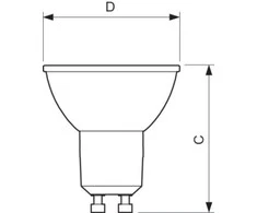 Philips CorePro LEDspot LED lemputė 3,5 W GU10 A+