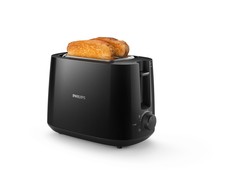 Philips Daily Collection HD2581/90 skrudintuvas 2 griežinėliai Juoda 830 W