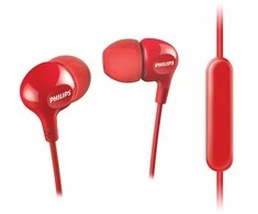 Ausinės su mikrofonu Philips Beamers SHE3555RD/00, Raudonos