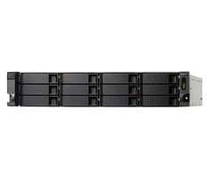 Serveris QNAP TL-R1200C-RP saugojimo diskų korpusas 2.5/3.5" HDD / SSD aptvaras Juoda, Pilka