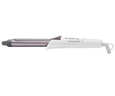 Rowenta Hair Suktukas CF3460F0 Keraminė šildymo sistema, Statinės skersmuo 25 mm, Temperatūra (min) 130 °C, Temperatūra (maks.) 200 °C, Šildymo lygių skaičius 8, Ekranas LCD, Snow baltas/metal cinamono rožinė