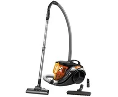 Dulkių siurblys Rowenta Vacuum Cleaner RO3753EA Bagless, Dry cleaning, Power 750 W, Dust capacity 1.5 L, 79 dB, Juodas/Oranžinis