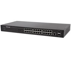 Šakotuvas Intellinet 560917 tinklo komutatorius Valdomas Gigabit Ethernet (10/100/1000) Juoda 1U