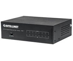 Šakotuvas Intellinet 561204 tinklo komutatorius Valdomas Gigabit Ethernet (10/100/1000) Juoda Maitinimas per Eternetą (PoE)