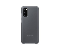 Samsung Galaxy S20 Clear View Atverčiamas Dėklas Pilkas