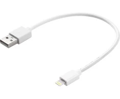 Sandberg USB>Lightning MFI 0,2m Balta