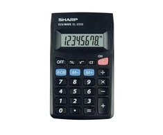 Sharp EL-233S skaičiuotuvas Kišenė Pagrindinis skaičiuotuvas Juoda