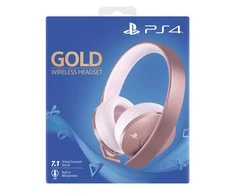 Belaidės ausinės Sony PlayStation Gold Wireless Headset Rose Gold Edition