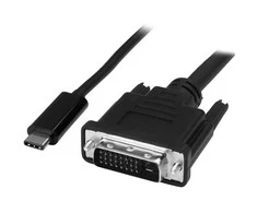 StarTech.com CDP2DVIMM1MB vaizdo kabelio adapteris 1 m C tipo USB DVI-D Juoda
