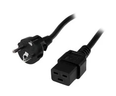 StarTech.com CEE7 / IEC 320 C19 2.0m Juoda 2 m CEE7/7 C19 šakotuvas