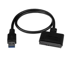 StarTech.com USB312SAT3CB kabelių sąsaja / invertavimo adapteris USB 3.1 A SATA 7+15 pin Juoda