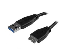 StarTech.com USB3AUB3MS USB kabelis 3 m 3.2 Gen 1 (3.1 Gen 1) USB A Micro-USB B Juoda