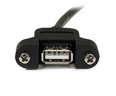StarTech.com USBPNLAFAM1 USB kabelis 0,3 m 2,0 USB A lydmetalis