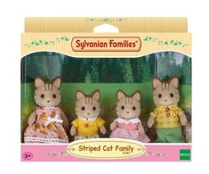 Sylvanian Families Dryžuotų kačiukų šeimynėlė