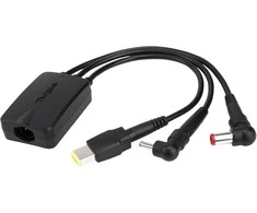TARGUS 3-WAY DC CHARGING HYDRA CABLE 3 PIN Juodas
