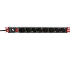 Techly Pro TECHLYPRO Rack 19 colių maitinimo juosta 8 lizdai Schuko Plug